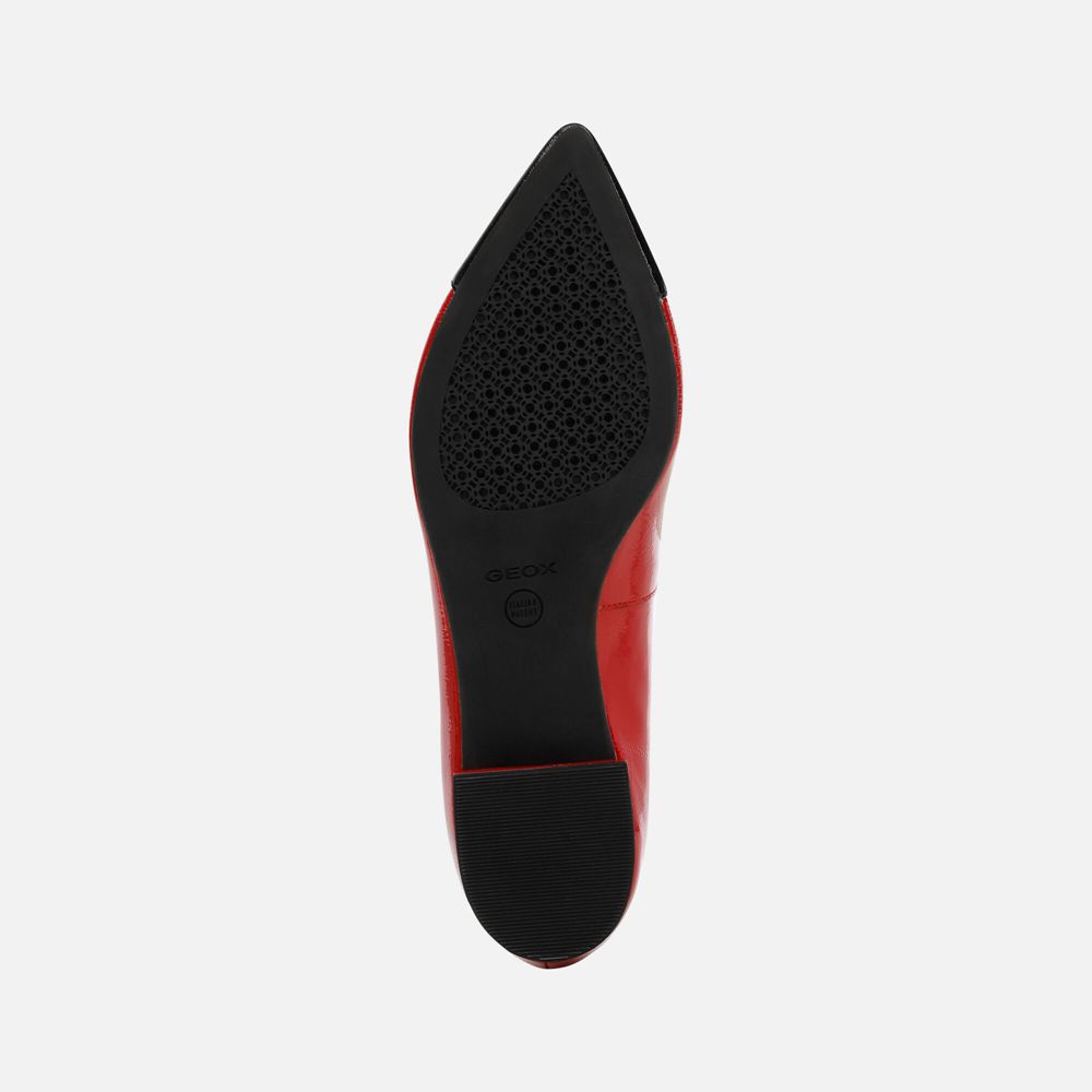 Ballerines Geox Charyssa - Rouge/Noir - Femme 015469-HCA